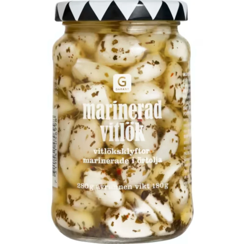 Garant Vitlöksklyftor Örtmarinad - Marinated Garlic 280g