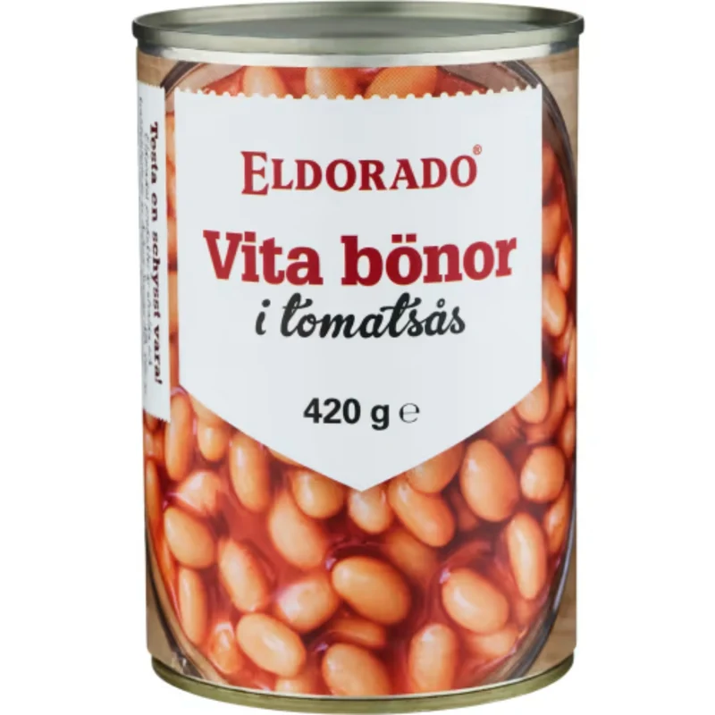 Eldorado Vita Bönor i Tomatsås - White Beans in Tomato Sauce 420g