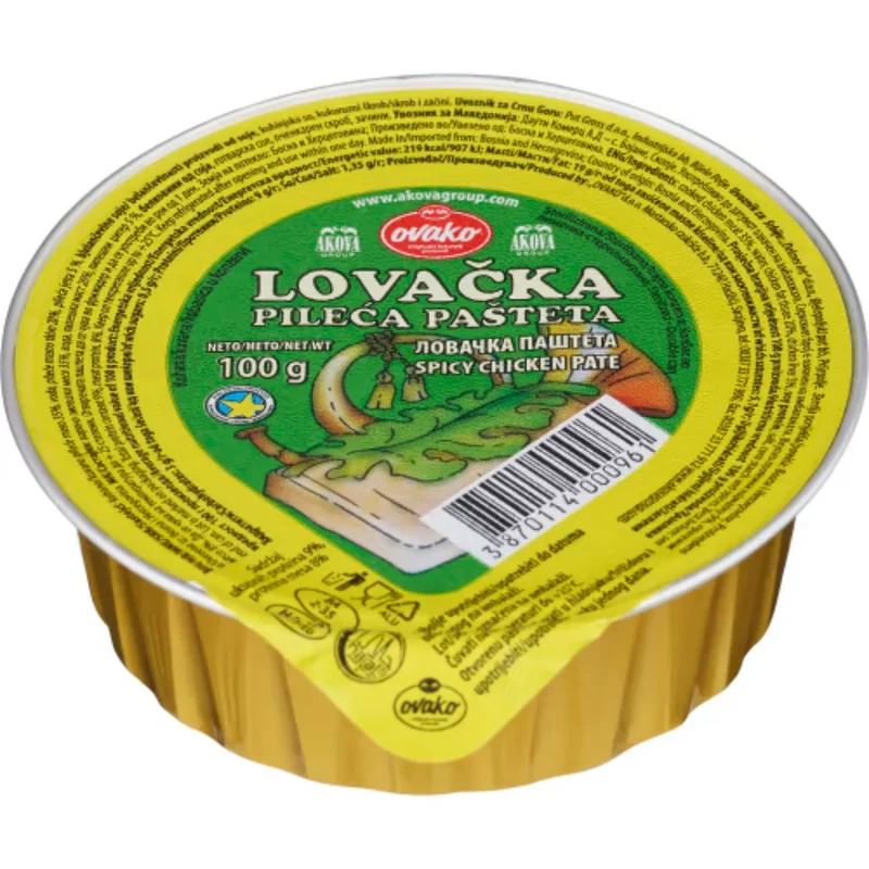 Ovako Kycklingpastej Lovacka - Chicken Pâté Lovacka 100g
