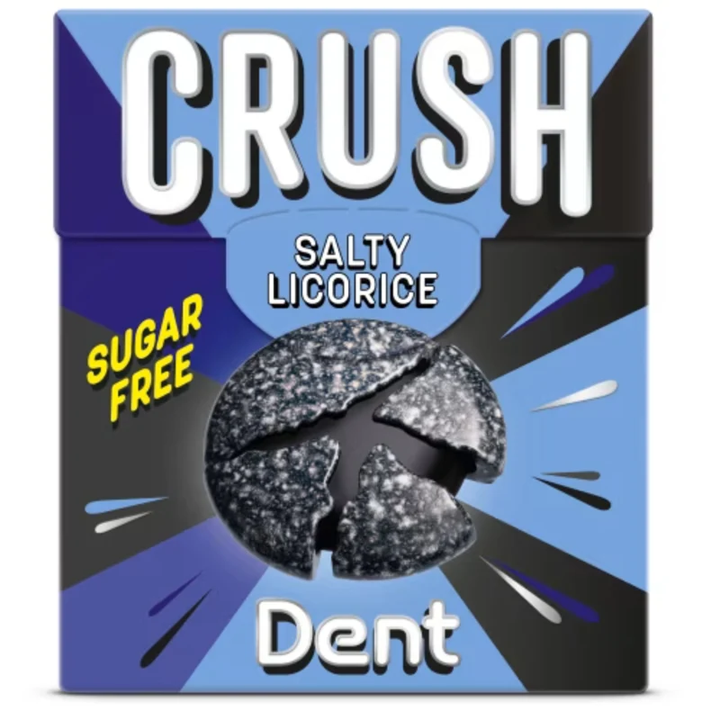 Dent Crush Salty Licorice - Sugar-Free Salty Licorice Pastilles 25g