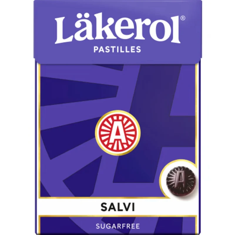 Läkerol Salvi – Salty Liquorice & Viola Pastilles 75g
