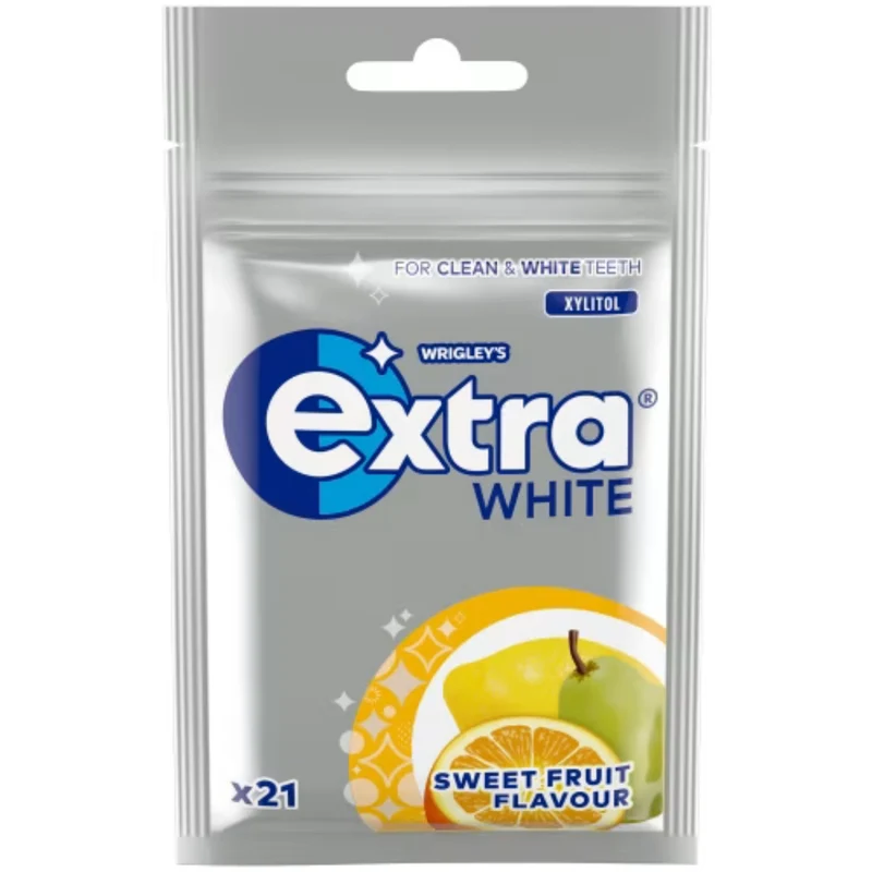 Wrigley's Extra Sweet Fruit White - Chewing Gum with Sweet Fruit flavor 29g