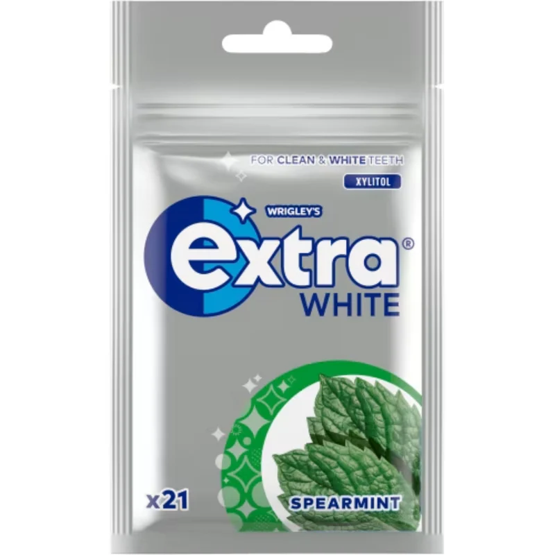 Wrigley's Extra White Spearmint Tuggummi - Chewing Gum with Spearmint flavor 29g