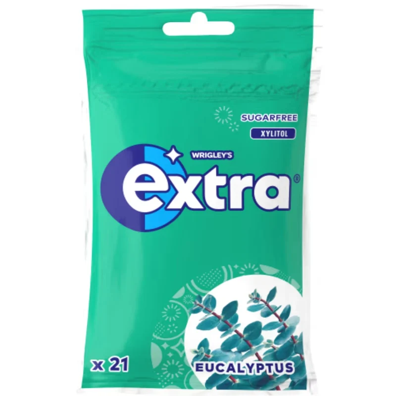 Wrigley's Extra Eucalyptus Tuggummi - Chewing Gum with Eucalyptus flavor 29g