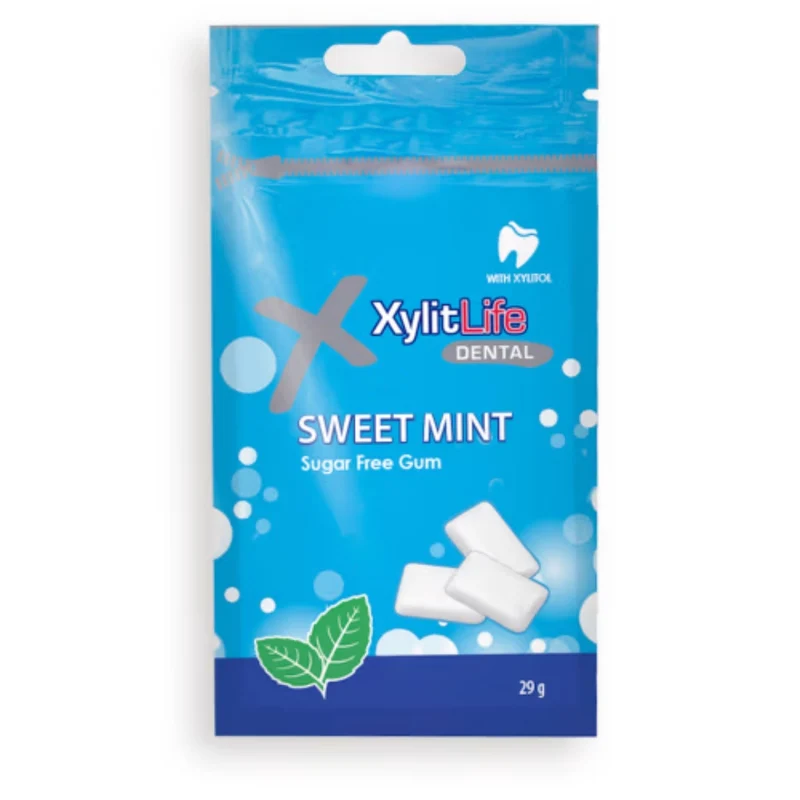 Xylitlife Tuggummi Sweetmint - Sugar-Free Chewing Gum with a Sweet Mint flavor 29g