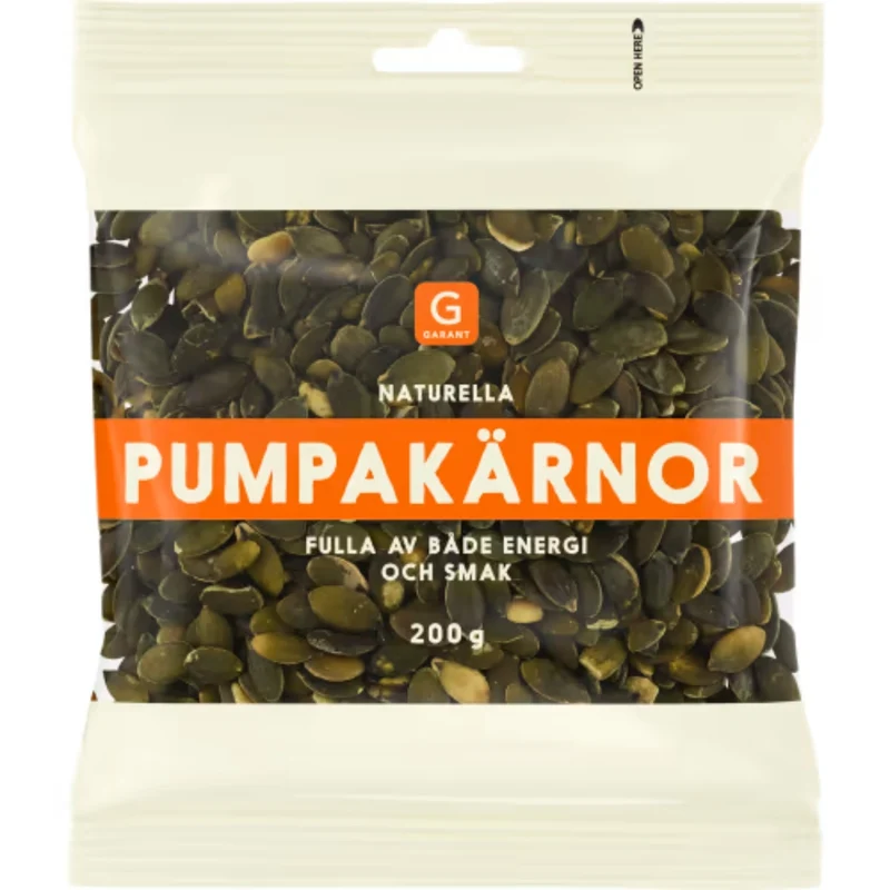 Garant Pumpakärnor Skalade - Shelled Pumpkin Seeds 200g