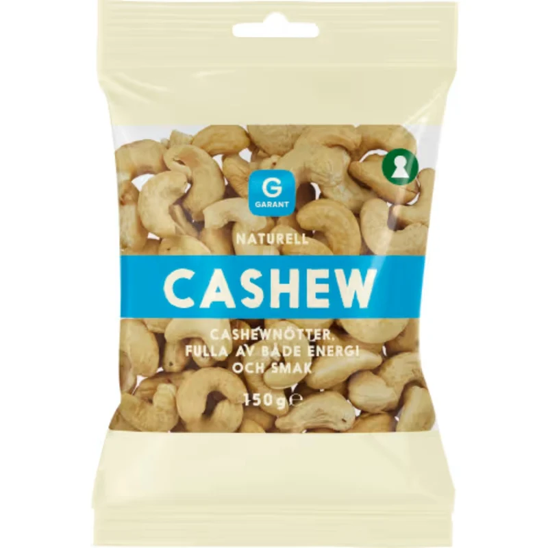 Garant Cashew Naturell - Natural Cashew Nuts 150g