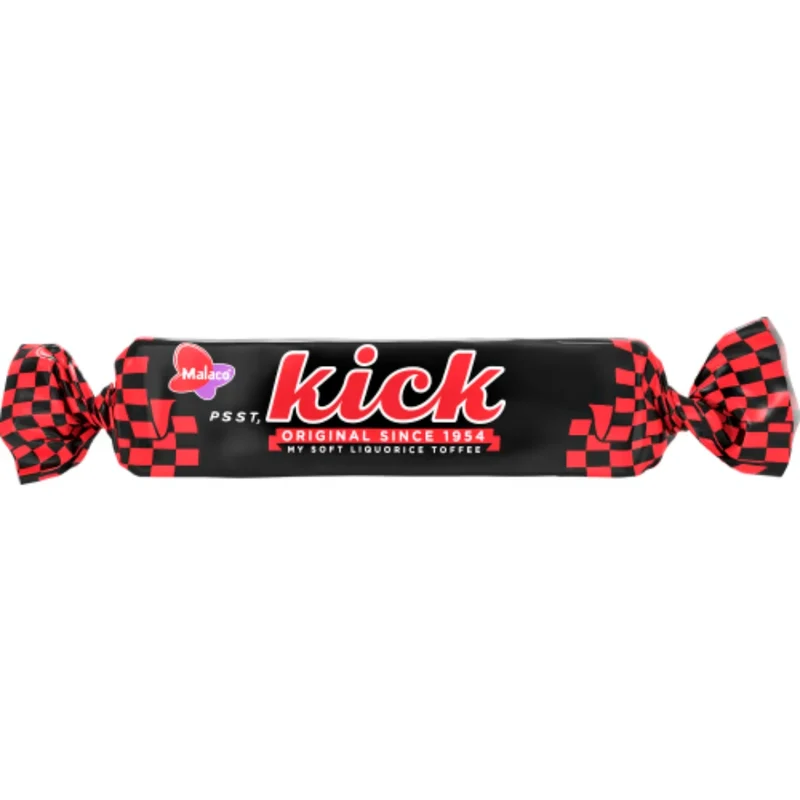 Malaco Kick Original Lakritskola - Licorice Toffee 19g