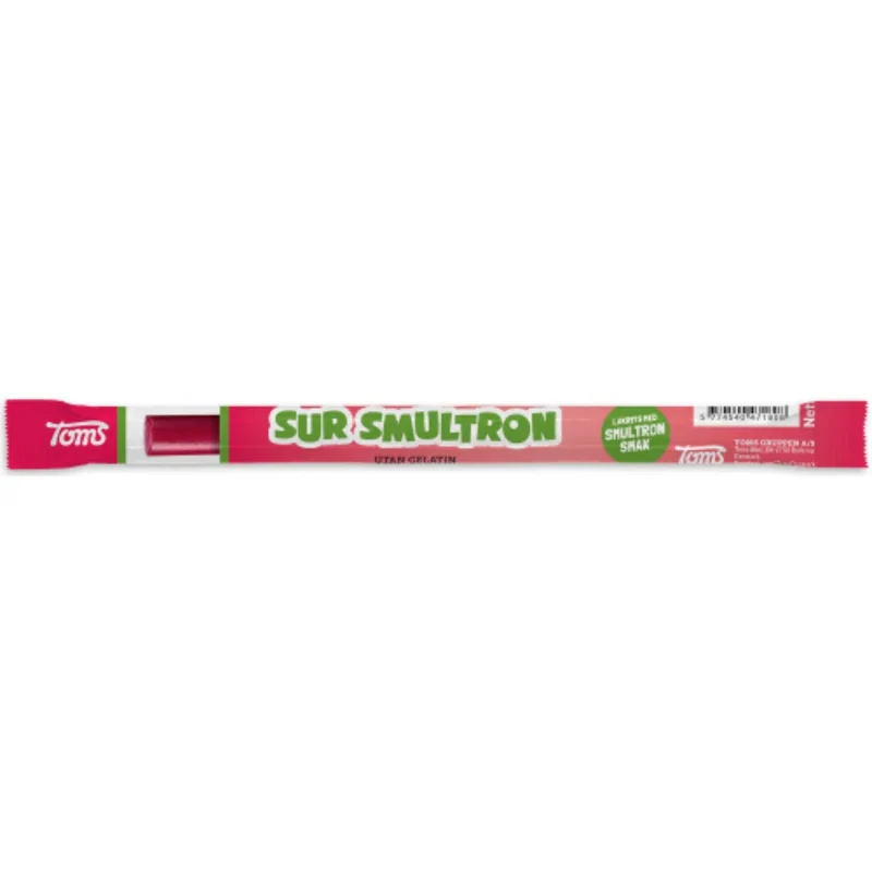 Toms Pingvinstång Sur Smultron - Sour Wild Strawberry stick 27g