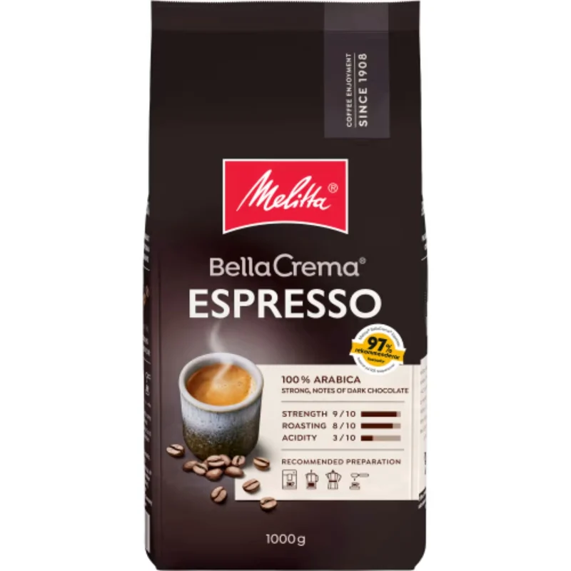 Melitta Espresso Bella Crema Hela Bonor - Espresso coffee beans 1kg