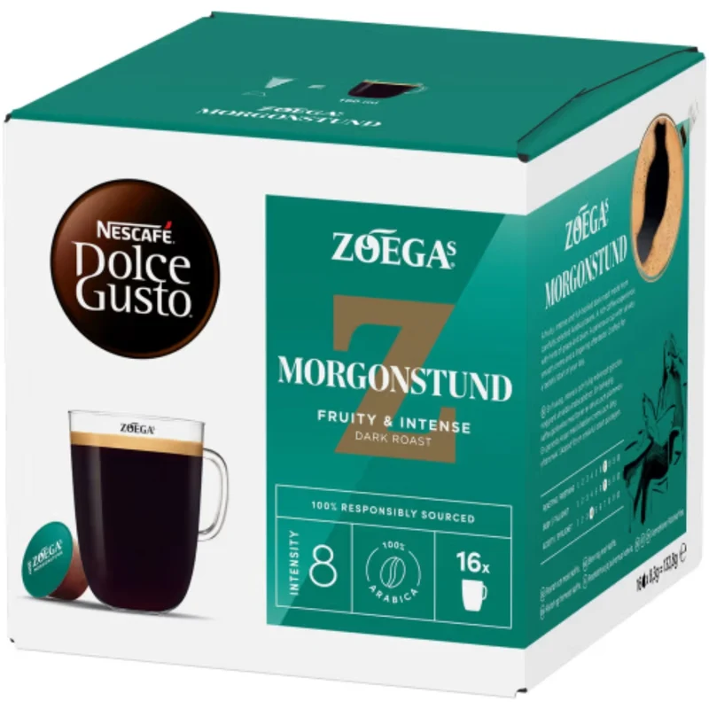Dolce Gusto Morgonstund Zoegas Kaffekapslar - Dark Roast with a hint of Ripe Cherries 16p