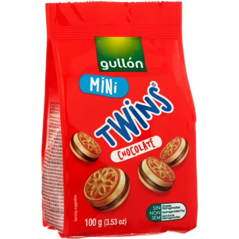 Gullon Minitwins Chocolate - Cookies with Creamy Chocolate filling 100g