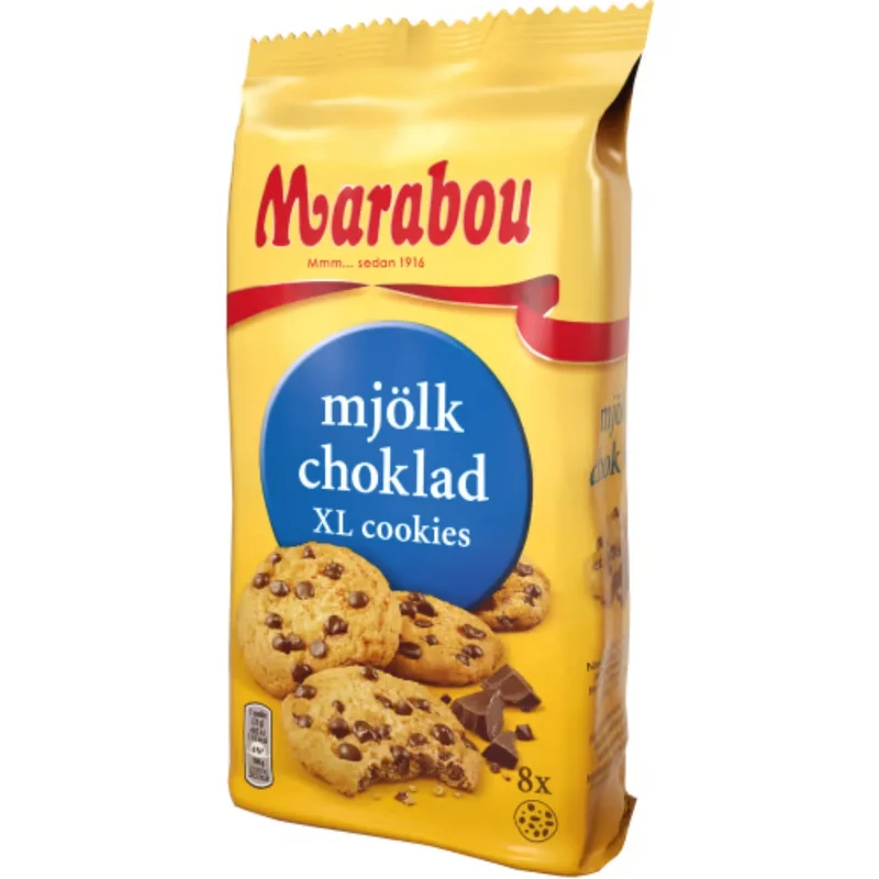 Marabou Mjölkchoklad Xl Cookies - Cookies with Milk Chocolate 184g