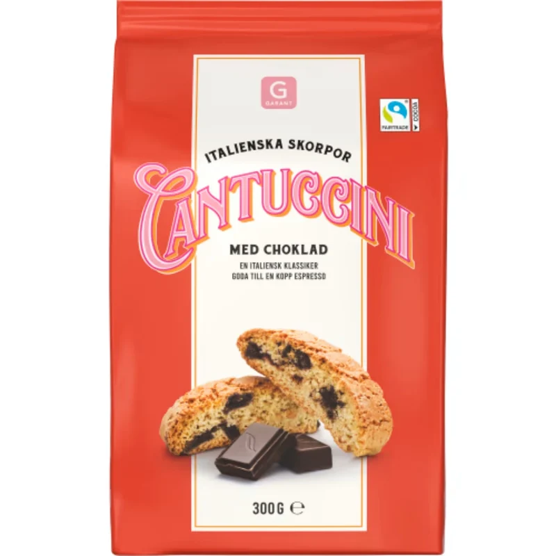 Garant Cantuccini med Choklad - Biscotti with Large Chocolate Pieces 300g