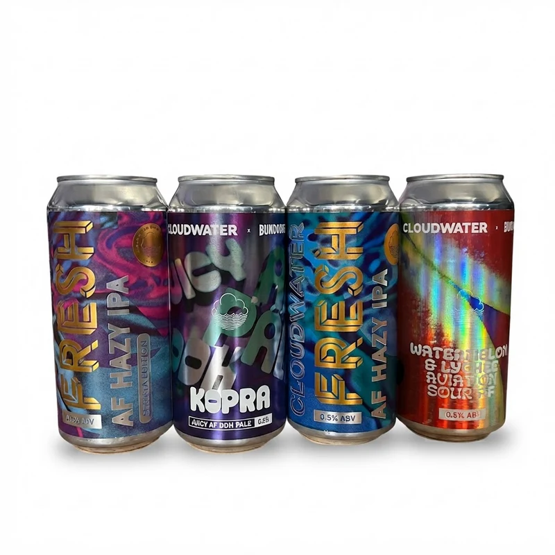 Collection 4 bières craft Cloudwater