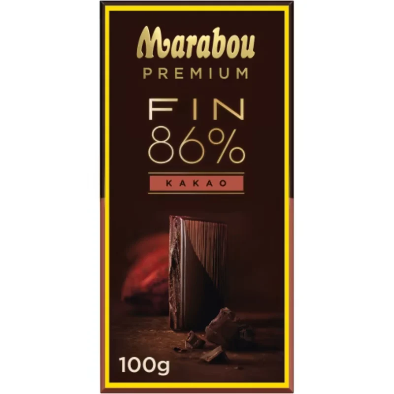 Marabou Fin 86% Premium Kakao - Premium Chocolate bar 86% Cocoa 100g