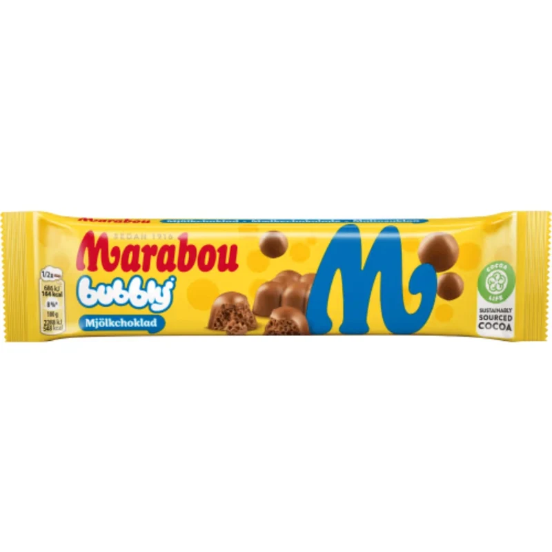Marabou bubbly mjölkchoklad - Milk Chocolate with Airy Bubbles 60g