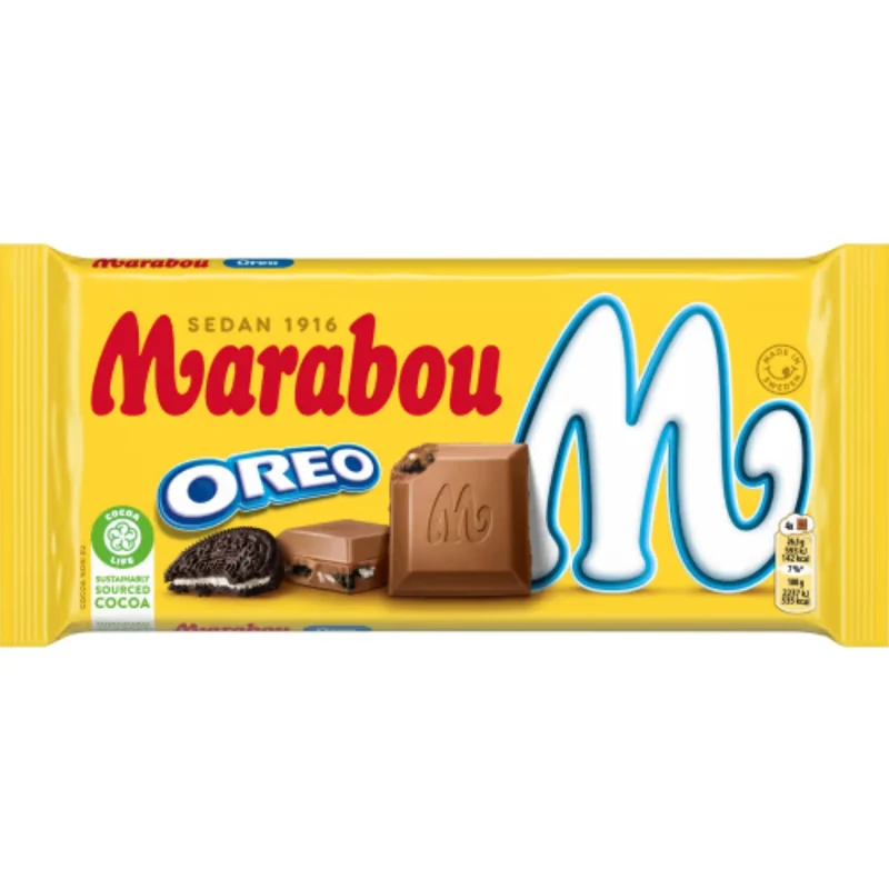 Marabou Oreo - Milk Chocolate Oreo Chocolate Bar 160g