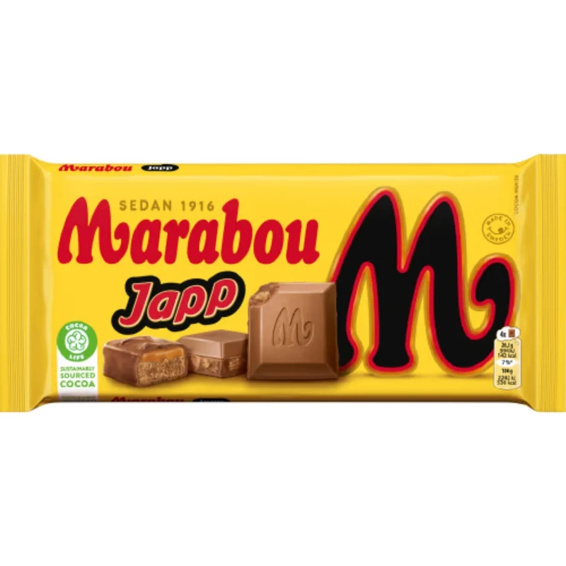 Marabou Japp - Milk Chocolate with Japp Pieces 160g