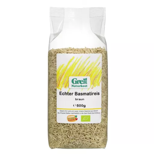 Økologiske Brune Basmatiris - 500G - Grell Naturkost
