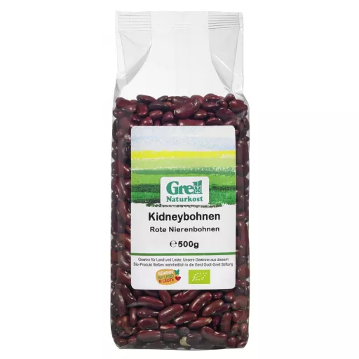 Økologiske Røde Kidney Bønner - 500G - Grell Naturkost