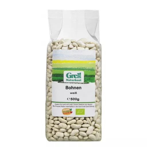 Økologiske Hvide Bønner - 500G - Grell Naturkost