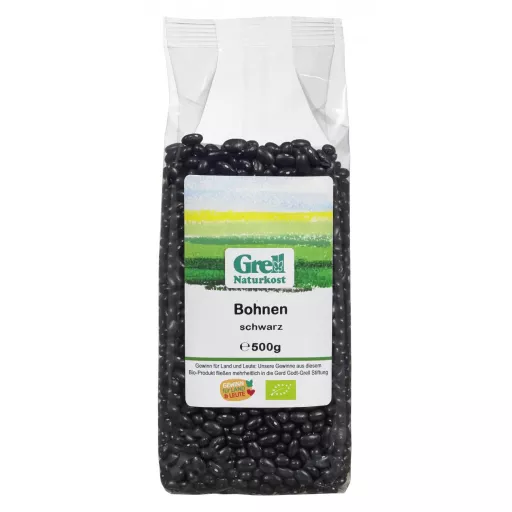 Økologiske Sorte Bønner - 500G - Grell Naturkost