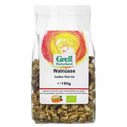 Økologiske Halve Valnødder - 200G - Grell Naturkost