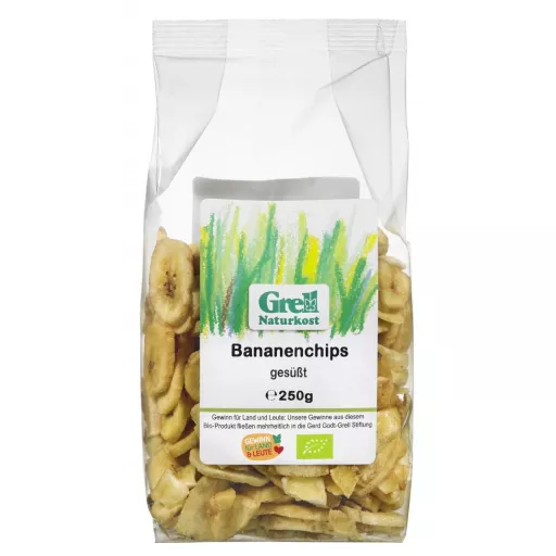 Økologisk Banan Chips - 250G - Grell Naturkost