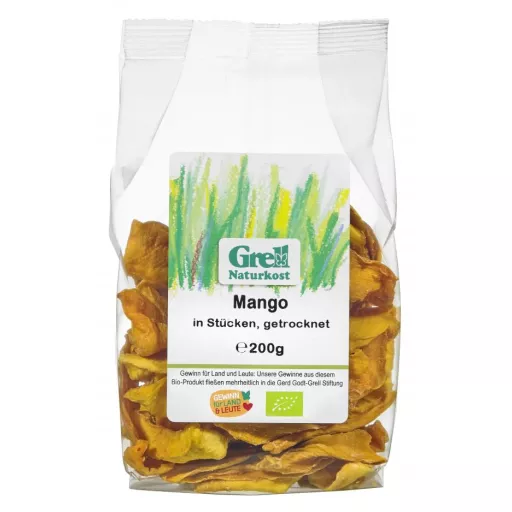 Økologisk Tørret Mango - 200G - Grell Naturkost