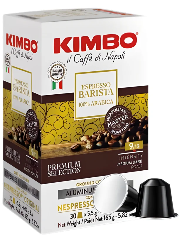 Kimbo 100% Arabica Nespresso®- kompatibla aluminiumkapslar