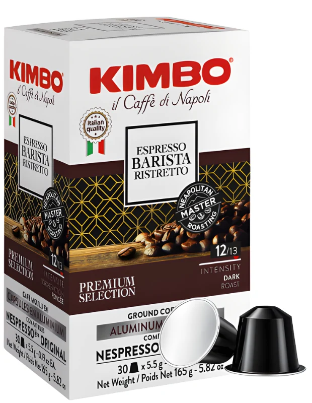 Kimbo Ristretto Nespresso®-kompatibla aluminiumkapslar