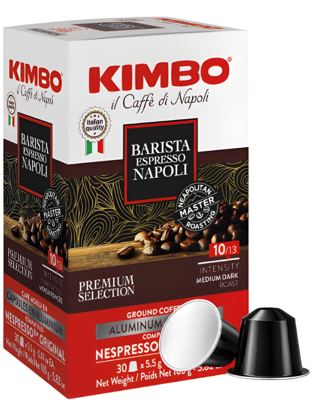 Kimbo Napoli Nespresso®-kompatibla aluminiumkapslar