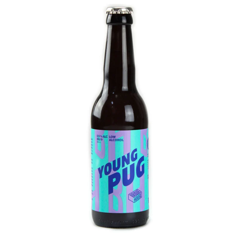 Bière Brique House Young Pug IPA 0,5% sans alcool