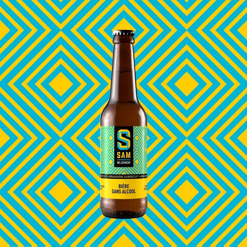 Bière SAM blonde sans alcool 0,5% - bouteille 33 cl