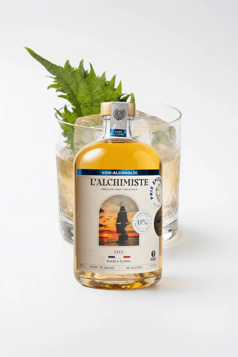 Cocktail boisé - Five 0,0% - L’Alchimiste by Matthias Giroud - 50 cl