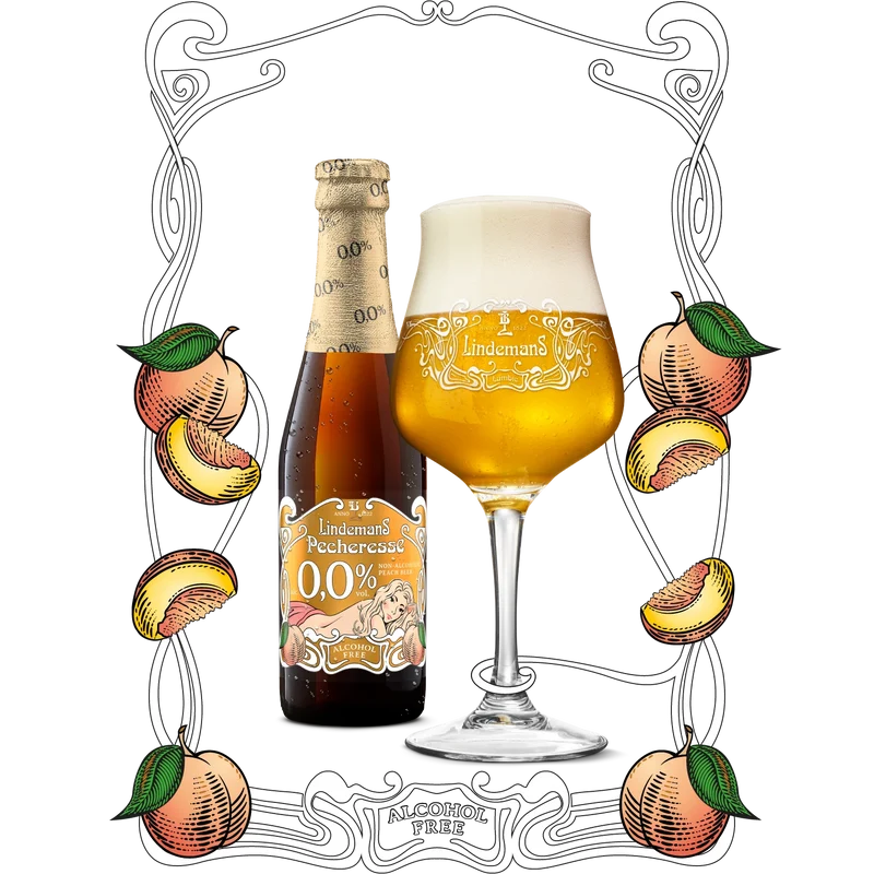 Bière Lindemans Pecheresse sans alcool 0,0%
