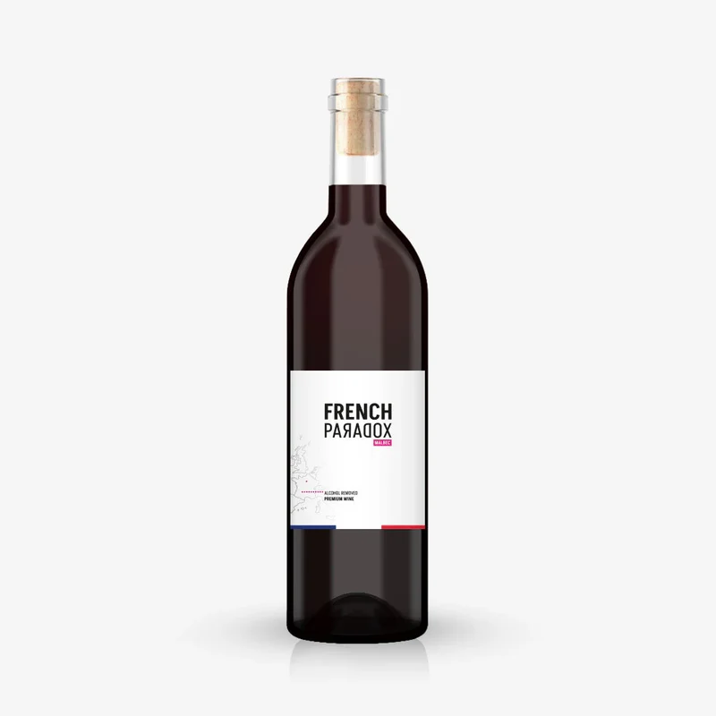 Vin rouge Malbec French Paradox sans alcool 0,5%