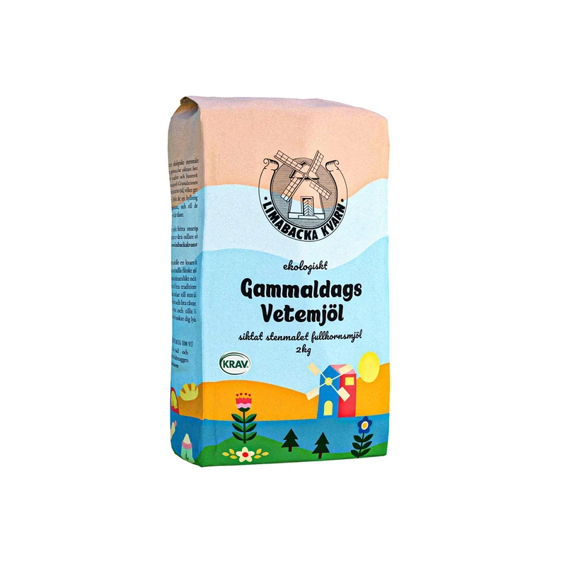 Gammaldags Vetemjöl, 2 kg Eko