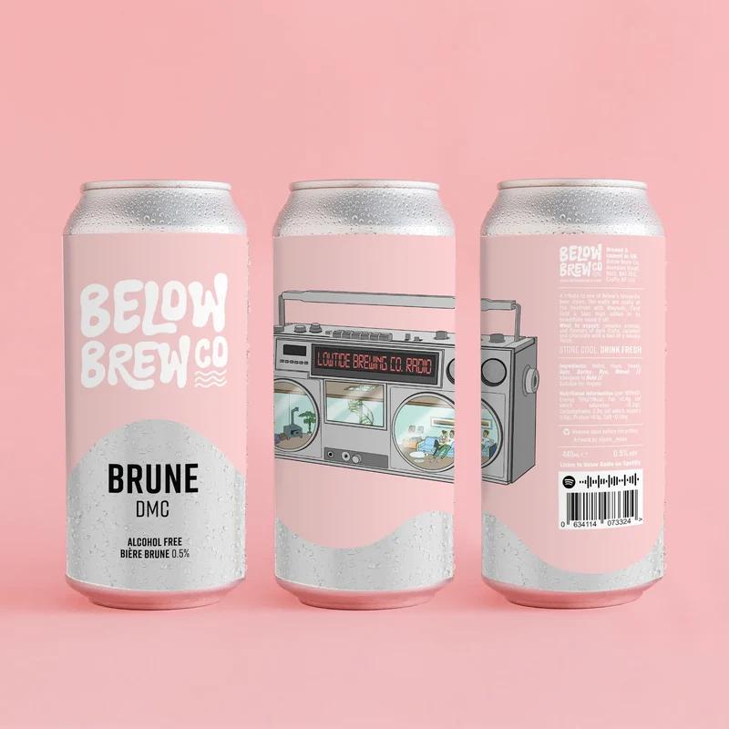 Bière Below Brew - Brune DMC sans alcool 0.5%