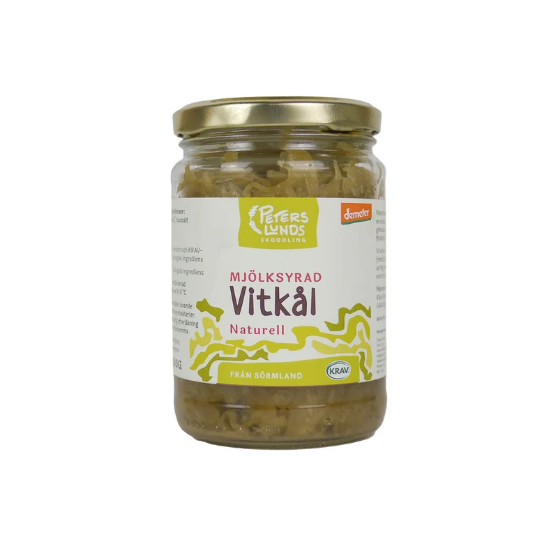 Mjölksyrad Vitkål Naturell, 300 g Eko