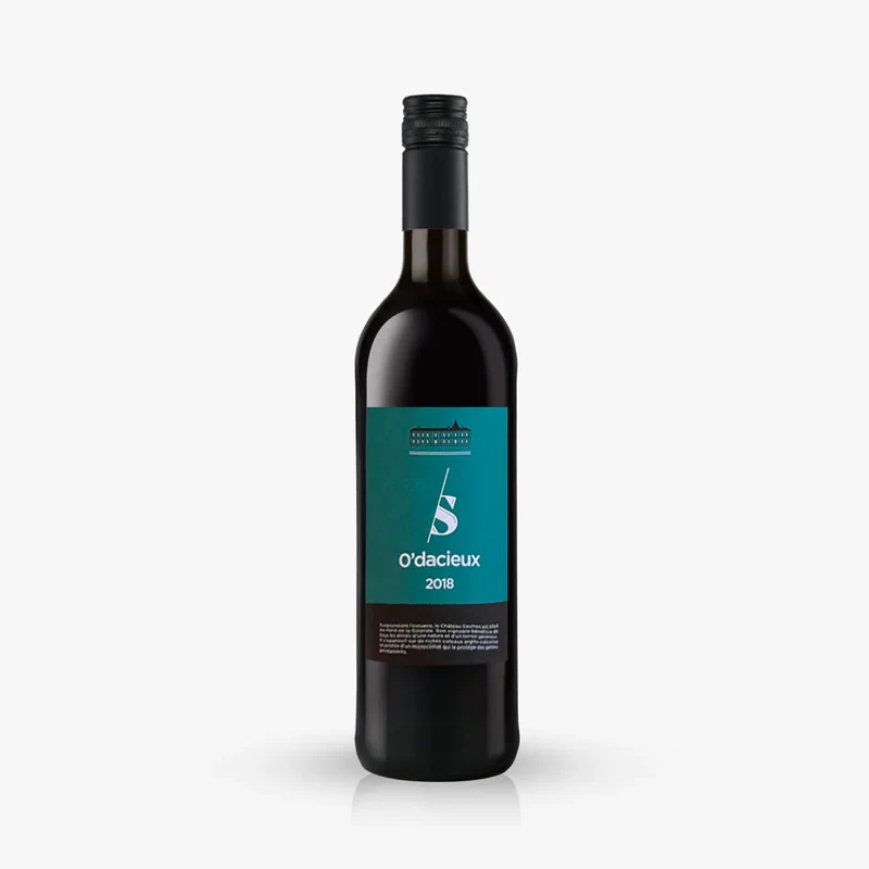 Vin rouge O'dacieux 2018 sans alcool 0,5%