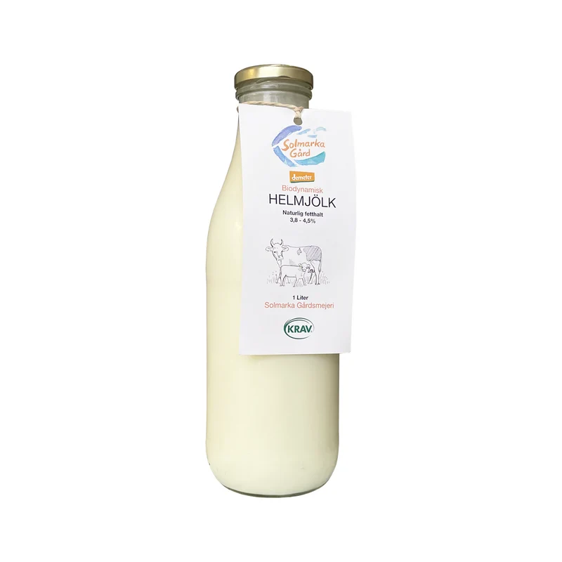 Solmarka Gård Helmjölk, 1 l Eko