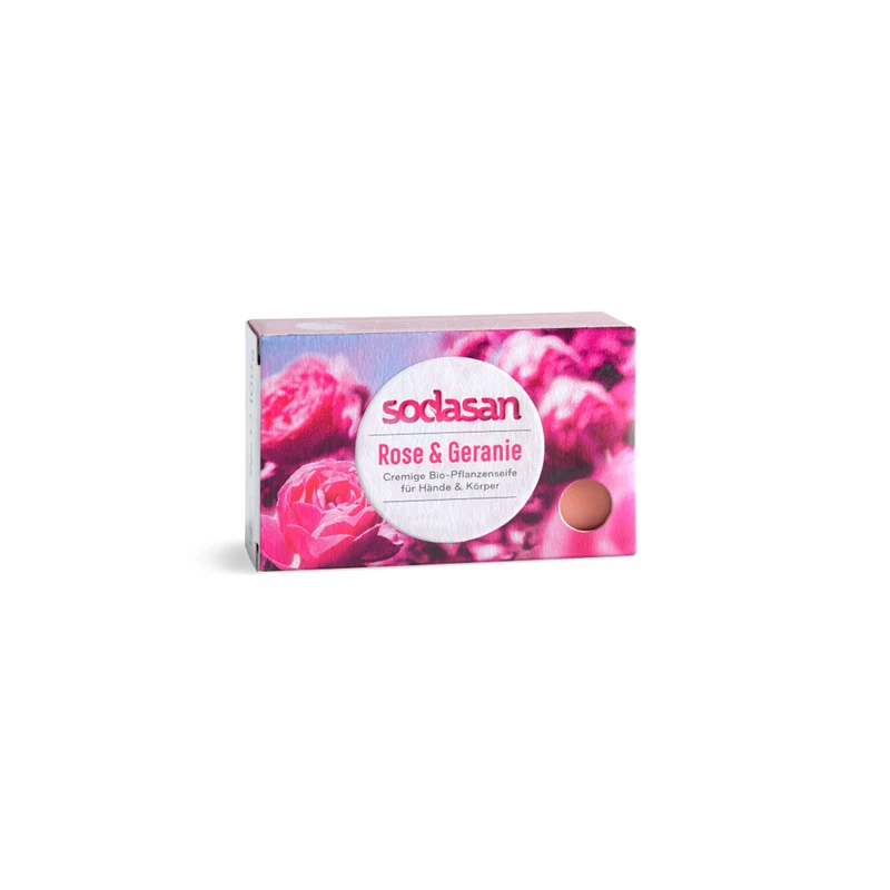 Fast Tvål, Ros & Geranium, 100 g