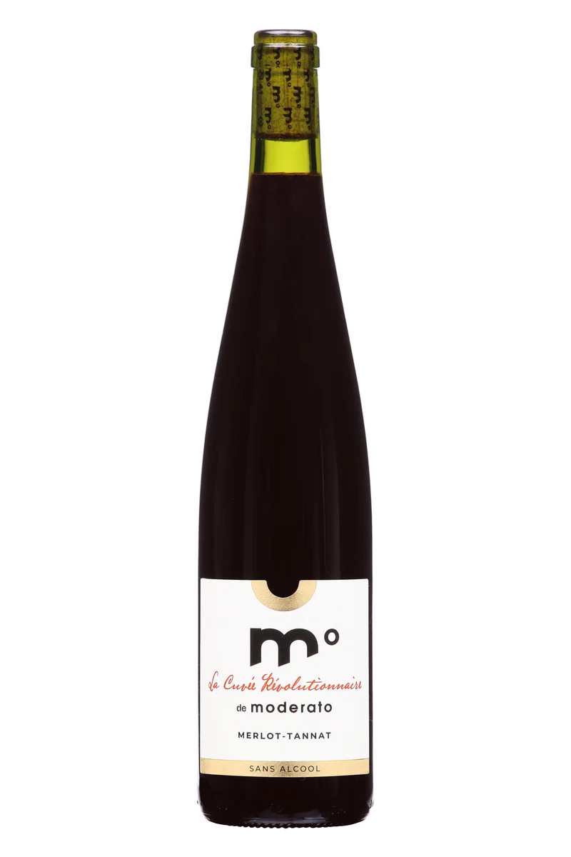 Vin rouge Merlot-Tannat sans alcool 0,5% - La Cuvée Révolutionnaire de Moderato