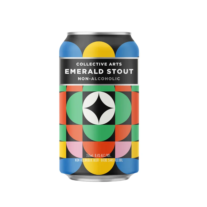 Bière Collective Arts Emerald Stout sans alcool 0,4%
