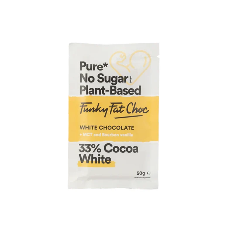 Funk'tional Chocolate White Bourbon Vanilla, 50 g Eko