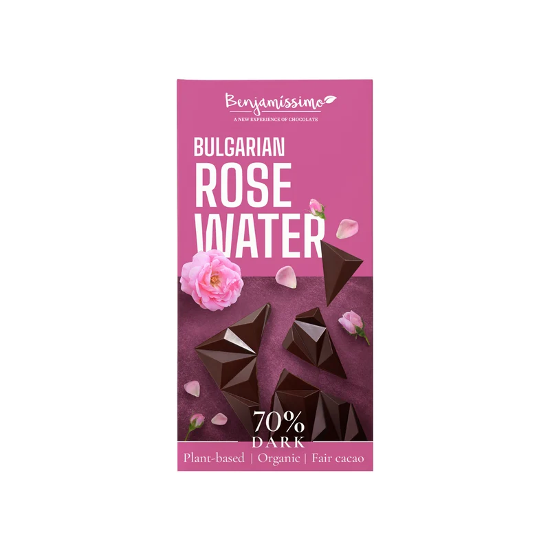 Mörk Choklad 70% Bulgarian Rose, 60 g Eko