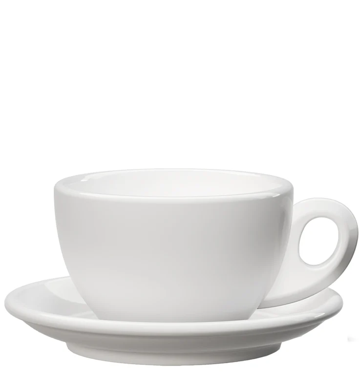 Lattekopp Vit - tjockväggig