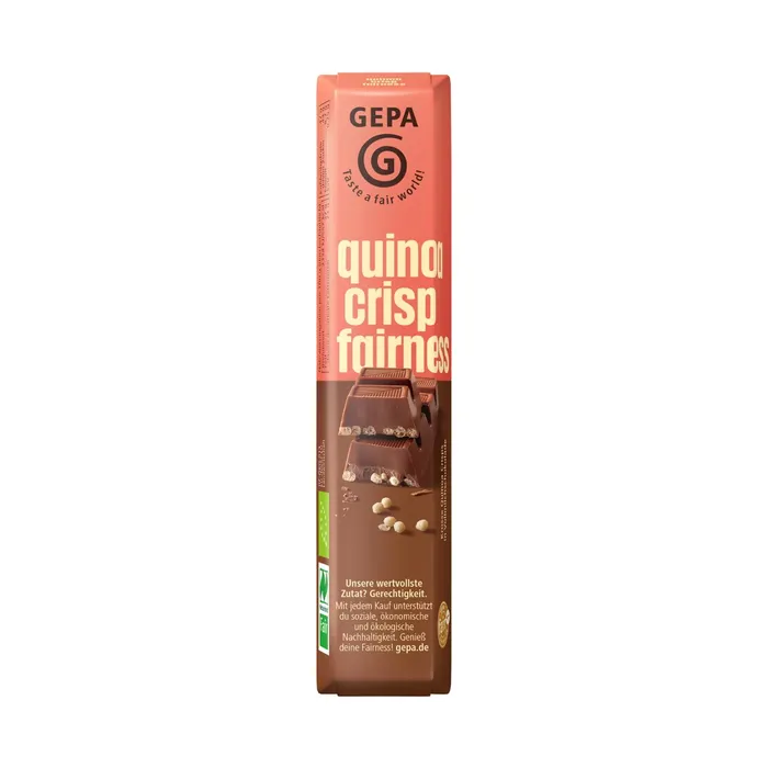 GEPA Ekologisk Mjölkchoklad Quinoa-Crisp